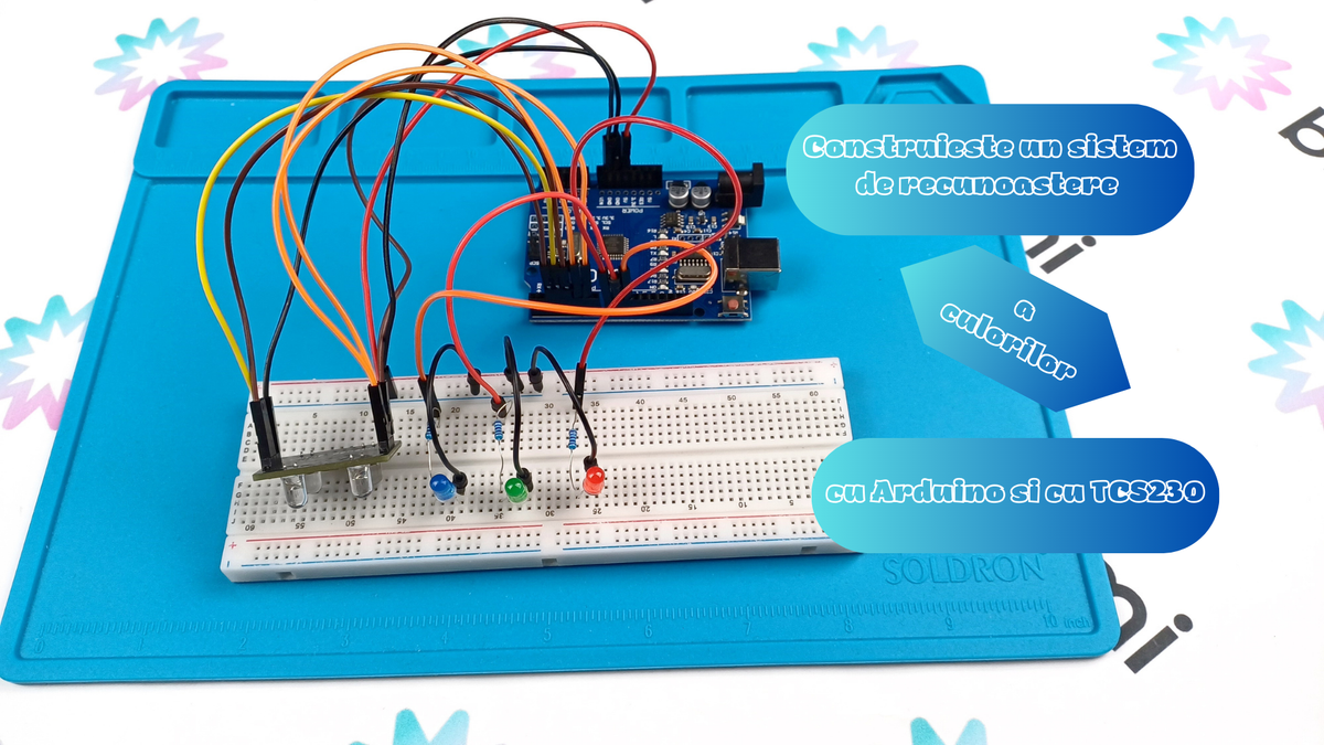 Construieste un sistem de recunoastere a culorilor cu Arduino si TCS230