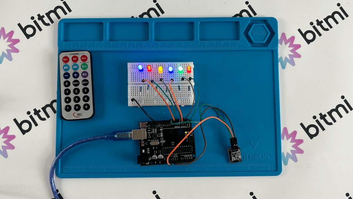 Proiect Arduino cu VS1838B KY-022 pentru control la distanta