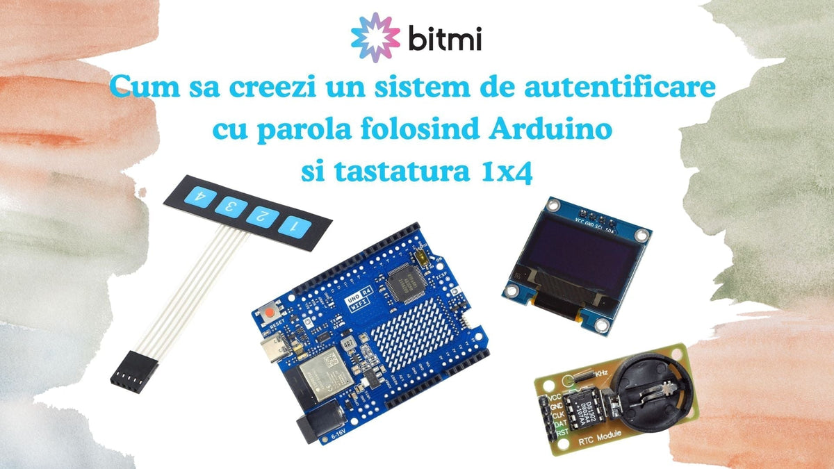 Cum sa creezi un sistem de autentificare cu parola folosind Arduino si tastatura 1x4