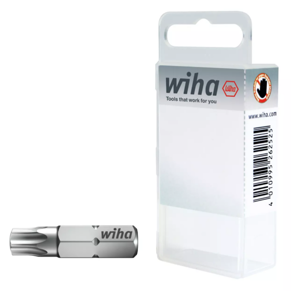 Set 10 biti standard TORX T20 - Wiha 24746