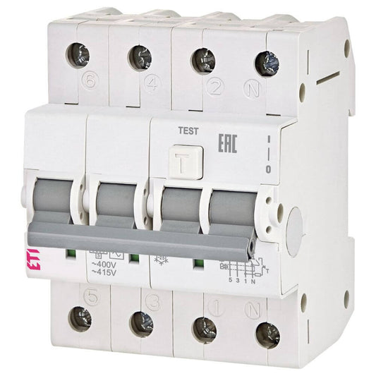 Diferential RCBO KZS-4M 3p+N A B16/0.03 - ETI 002174904