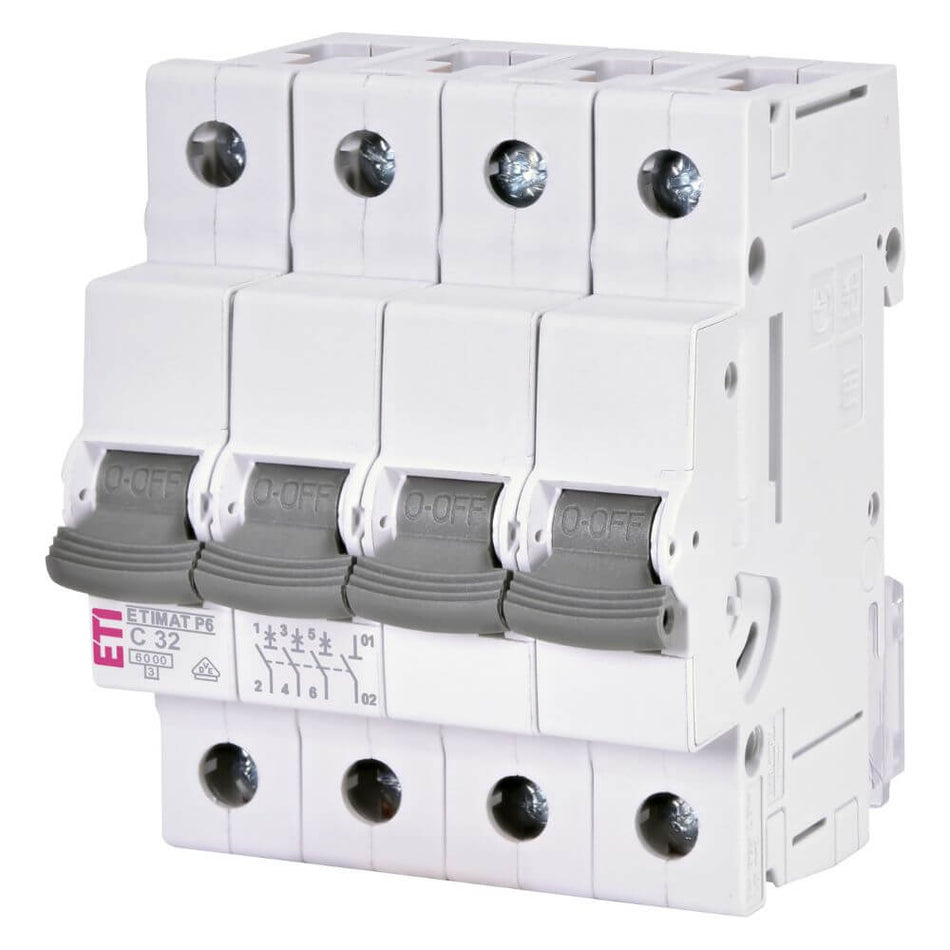 Siguranta automata ETIMAT P6 3p+N C32 - ETI 001900433