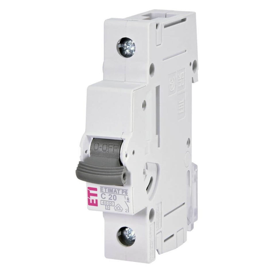 Siguranta automata ETIMAT P6 1p C20 - ETI 001900031