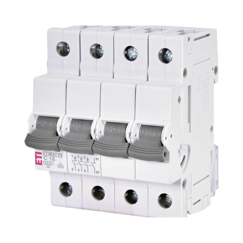 Intrerupator de circuit ETIMAT P6 3p+N C16 ETI 001900430