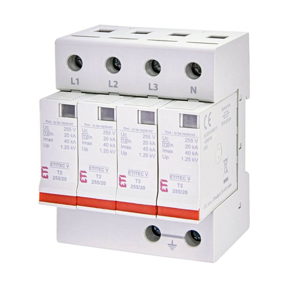 Protectie supratensiune ETITEC V T2 280/20 4+0 ETI 002443014