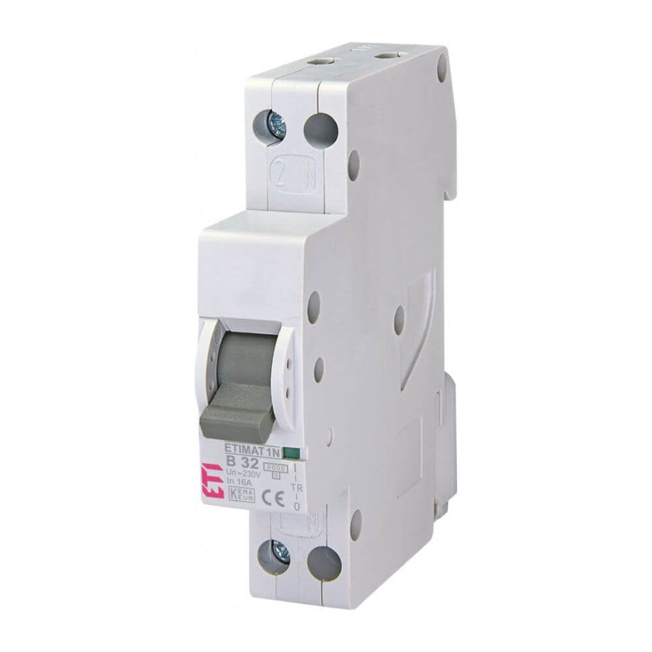 Intrerupator de circuit ETIMAT 1N 1p+N B32 6kA ETI 002191107