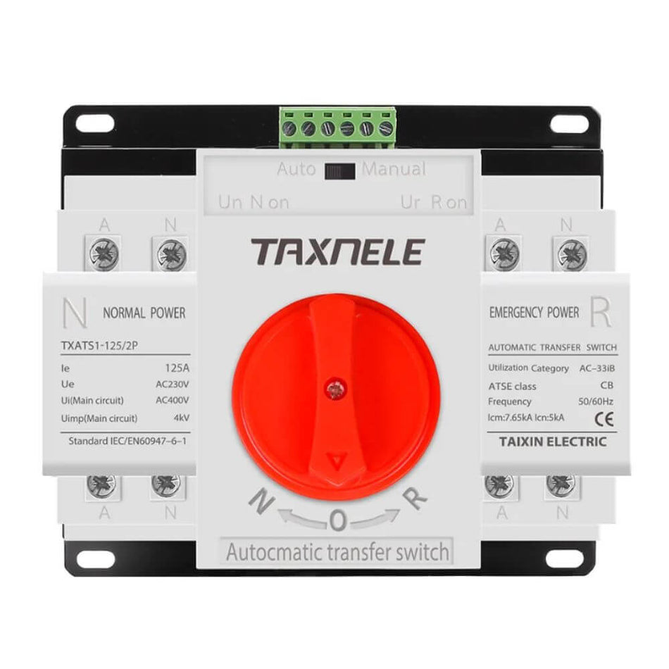 Comutator automat de transfer ATS monofazat - Taxnele TXATS1-125A-2P