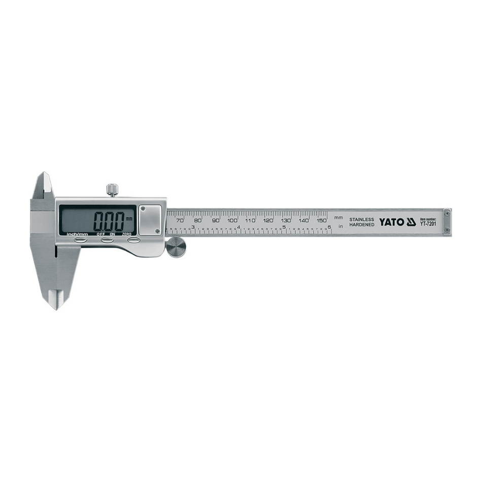 Subler electronic cu ecran LCD 150mm, 0.02mm - YATO YT-7201
