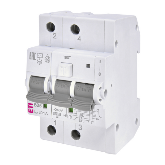 Protectie arc electric AFDD KZS‑AFDD 3M2p 25A 30mA 10kA ETI 002173816