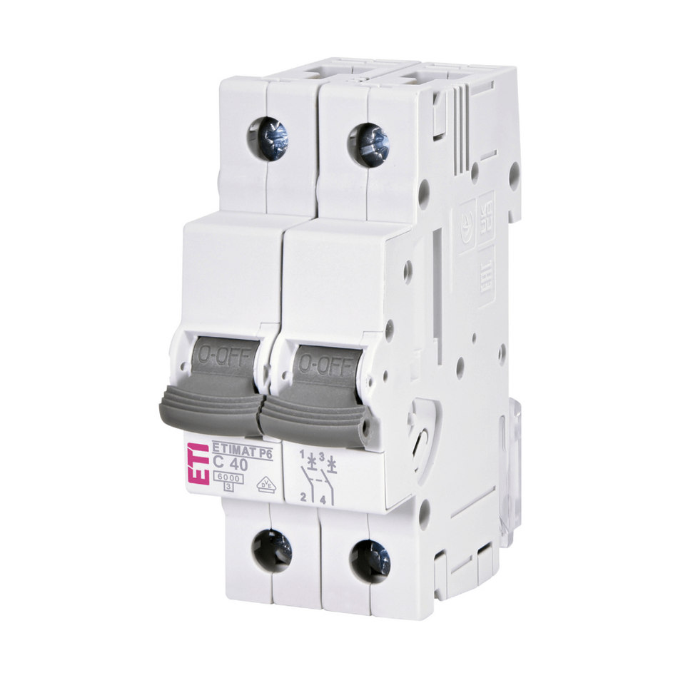 Intrerupator automat ETIMAT P6 2P C40 40A 6kA 001900234