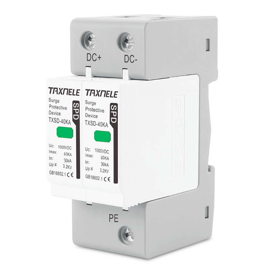 Protectie la supratensiune SPD pentru sisteme fotovoltaice, TAXNELE TXSD-60KA-2P-1000V