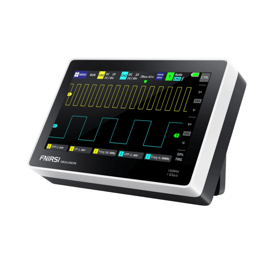 Osciloscop digital portabil FNIRSI-1013D, 100MHz, 2 canale