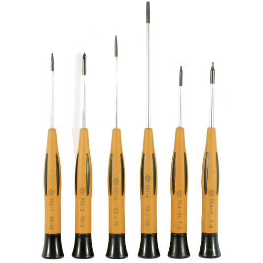 Set 6 surubelnite de precizie, Phillips, Slot si TORX, Piergiacomi KITSPT