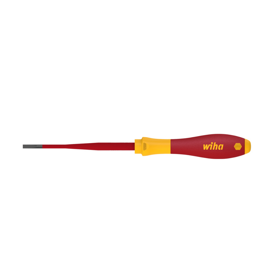 Surubelnita Slotted 1 VDE 5.5 mm SoftFinish® slimFix pentru electricieni Wiha 35391